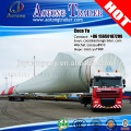 3 axles flatbed extendable 50meters fan wind blade trailer for sale